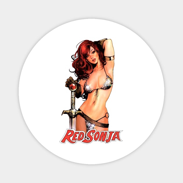 Red Sonja (Alt Print) Magnet by Miskatonic Designs